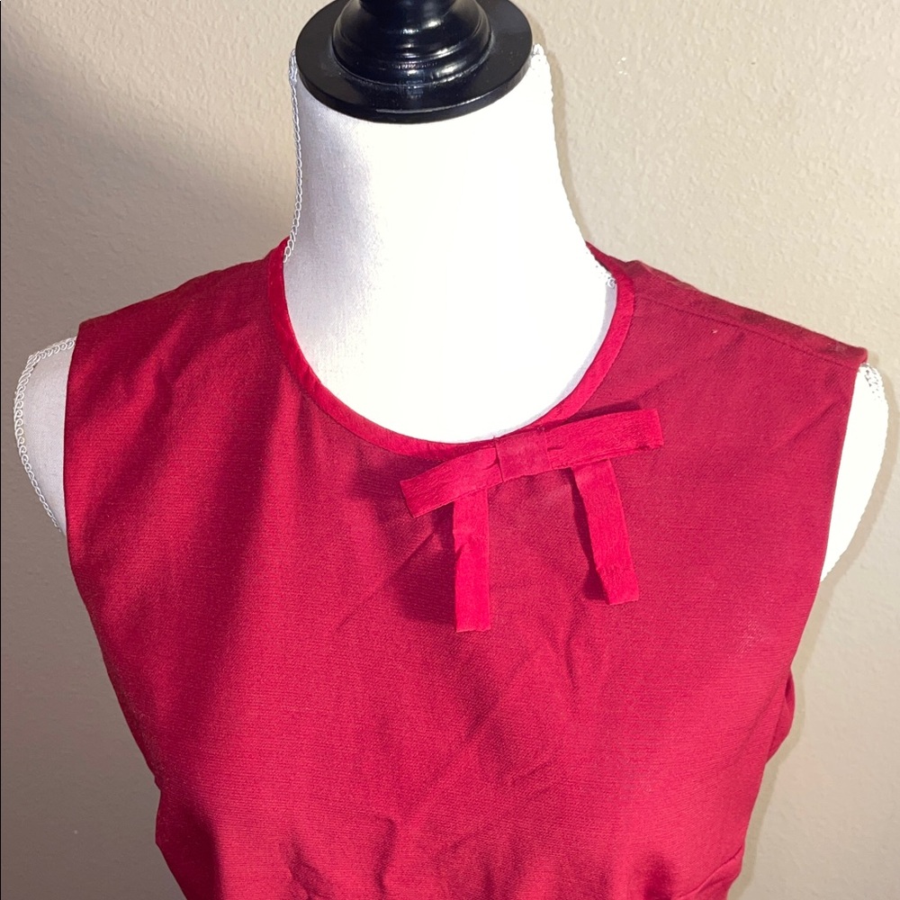 RED Valentino Vibrant Red Midi Dress 8 - Picture 4 of 7